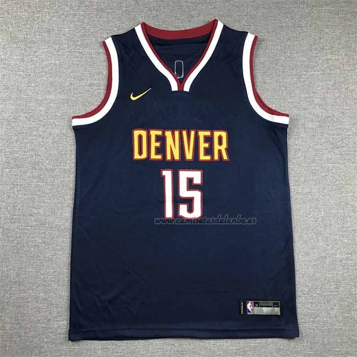 Camiseta Nino Denver Nuggets Nikola Jokic NO 15 Icon 2020-21 Azul
